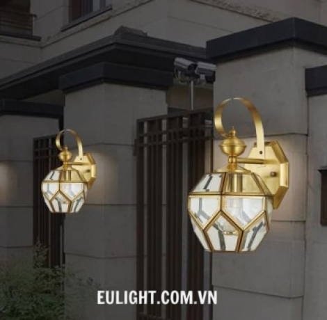 đèn tường đồng thân vàng VĐ6221