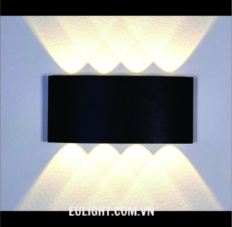 Đèn vách nghệ thuật NT8332 đen
