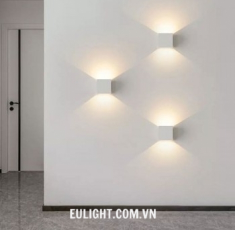 đèn hắt 2 chiều có chỉnh hướng chiều gắn tường vỏ đen VNT2217D/10W