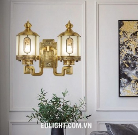 đèn tường đồng thân vàng VĐ6213/2