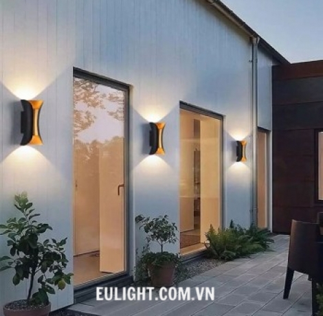 đèn hắt tường thân đen có thể gắn ngoài trời AK27