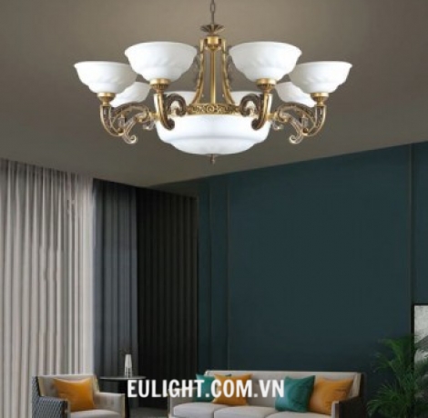 đèn chùm chao vân đá DC7788/6