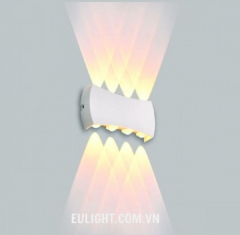 đèn hắt  gắn tường 6 mắt led  CN292 ( vỏ trắng hoặc vỏ đen )