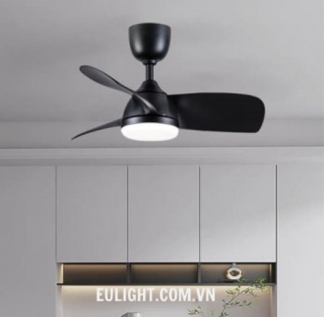 Quạt trần cánh ngắn màu đen QT430049