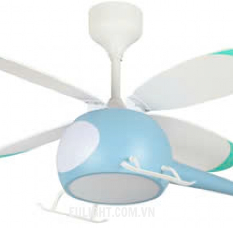 Quạt trần cánh ngắn màu đen QT430049